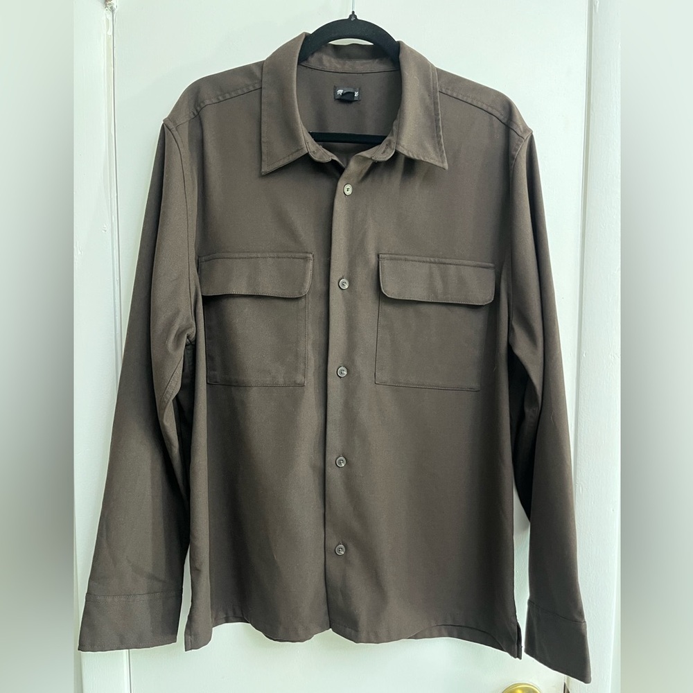 Madewell Men's Dark Brown Shirt Jacket